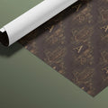 Gothic Letter A Repeat Mural Wallpaper — Dark Academia Aesthetic Mural Wallpaper - room preview 03