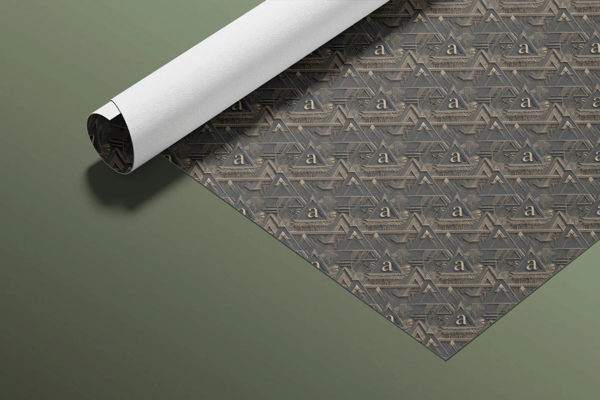 Micro Geometric Diagonal Mural Wallpaper — Dark Earthy Texture Mural Wallpaper - room preview 03