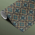 Tapestry Geometric Diamond Mural Wallpaper — Dark Jewel Tone Print Mural Wallpaper - room preview 03