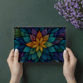 Cosmic Mandala Mural Wallpaper — Jeweled Petal Art Mural Wallpaper - room preview 03