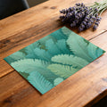 Layered Tropical Frond Mural Wallpaper — Botanical Flow Mural Wallpaper - room preview 03