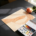 Abstract Rolling Hills Mural Wallpaper — Fluid Line Art in Sunset Mural Wallpaper - room preview 03