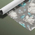 Dual-Tone Magnolia Floral Mural Wallpaper — Modern Classic Mural Wallpaper - room preview 03