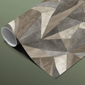 Geometric Prism Mural Wallpaper — Modern Abstract Faceted Design Mural Wallpaper - room preview 03