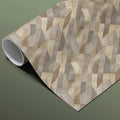 Prism Geometric Mural Wallpaper — Warm Neutral Abstract Texture Mural Wallpaper - room preview 03