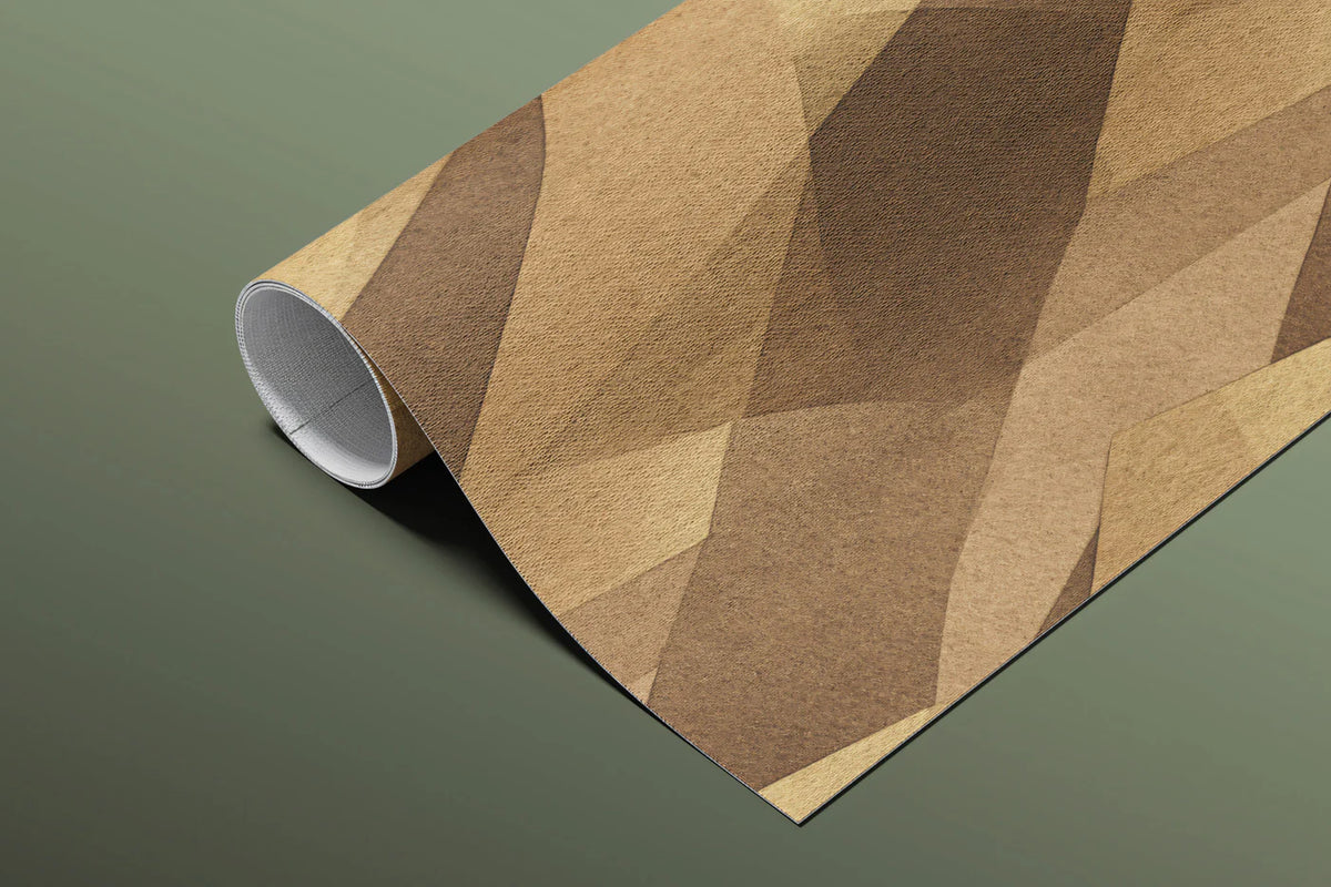 Abstract Geometric Segment Mural Wallpaper — Earthy Modern Tones Mural Wallpaper - room preview 03