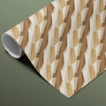 Diagonal Weave Geometric Mural Wallpaper — Earthy Minimalist Mural Wallpaper - room preview 03
