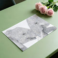 Elephant Embrace Mural Wallpaper — Minimalist Line Art Sketch Mural Wallpaper - room preview 03
