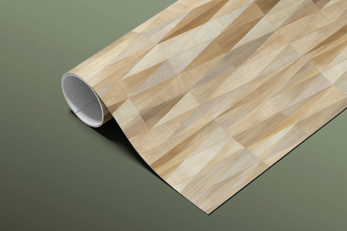 Diamond Weave Wood Grain Mural Wallpaper — Scandi Minimalist Style Mural Wallpaper - room preview 03