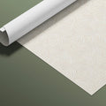 Minimalist Scalloped Line Art Mural Wallpaper in Warm Cream Mural Wallpaper - room preview 03