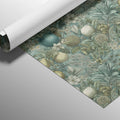 Vintage Lemon and Foliage Mural Wallpaper — Dark Arts and Crafts Mural Wallpaper - room preview 03