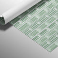 Pale Sage Fluted Arch Mural Wallpaper — Architectural Geometric Mural Wallpaper - room preview 03