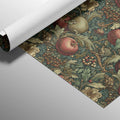 Arts and Crafts Apple Vine Mural Wallpaper — Traditional Botanical Mural Wallpaper - room preview 03