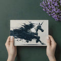 Galloping Unicorn Ink Sketch Mural Wallpaper — High-Velocity Art Mural Wallpaper - room preview 03