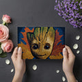 Autumnal Forest Spirit Mural Wallpaper — Artistic Folk Portrait Mural Wallpaper - room preview 03