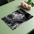 Vintage Jungle Engraving Mural Wallpaper — Architectural Monochrome Mural Wallpaper - room preview 03