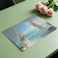 Mediterranean Sea View Mural Wallpaper — Romantic Archway Design Mural Wallpaper - room preview 03