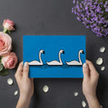 Swimming Swans Mural Wallpaper — Graphic Pop Art Style Mural Wallpaper - room preview 03