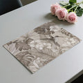 Vintage Tropical Hummingbird Mural Wallpaper — Sepia Line Art Mural Wallpaper - room preview 03