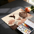 Vintage Tropical Garden Mural Wallpaper in Sepia Tones Mural Wallpaper - room preview 03