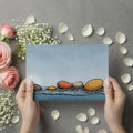 Coastal Pebble Sketch Mural Wallpaper — Hand-Drawn Beach Art Mural Wallpaper - room preview 03