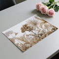 Sepia Tropical Palm Mural Wallpaper — Detailed Botanical Sketch Mural Wallpaper - room preview 03