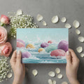 Dreamy Pastel Pebbles Mural Wallpaper Soft Sea Foam Art Mural Wallpaper - room preview 03