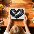 Infinity Heart Mural Wallpaper — Minimalist Brushstroke Art Mural Wallpaper - room preview 03