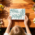 Green Botanical Sketch Mural Wallpaper — Delicate Vine Pattern Mural Wallpaper - room preview 03