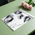 Shattered Contour Portrait Mural Wallpaper — Artistic Line Art Mural Wallpaper - room preview 03