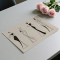 Minimalist Fashion Silhouette Mural Wallpaper — Line Art Design Mural Wallpaper - room preview 03