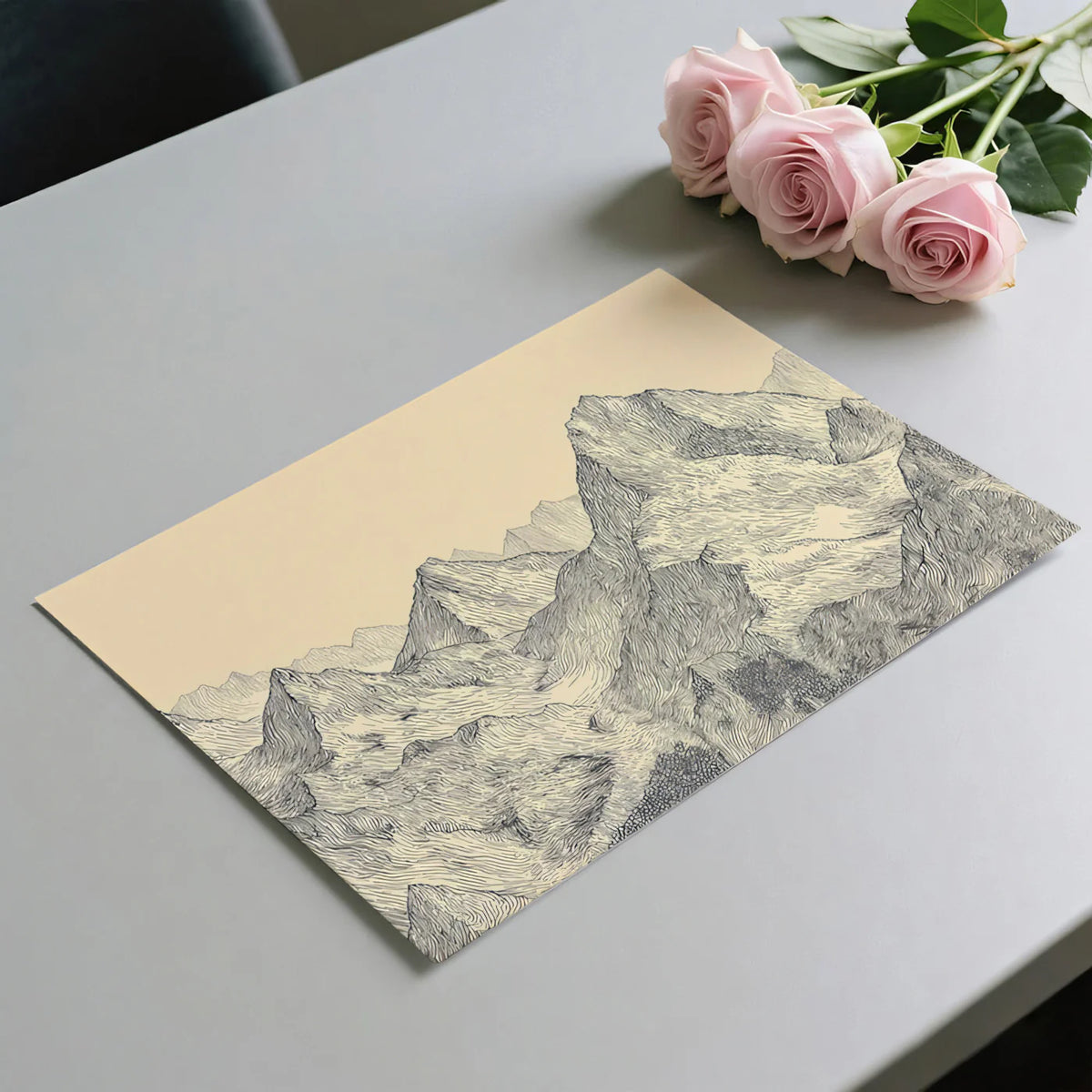 Galloping Horse Watercolor Mural Wallpaper — Abstract Energy Art Mural Wallpaper - room preview 03