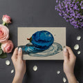 Blue Fruit Liquid Splash Mural Wallpaper — Artistic Still Life Mural Wallpaper - room preview 03