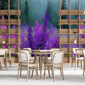 Impressionist Wildflower Meadow Mural Wallpaper — Artistic Floral Mural Wallpaper - room preview 03