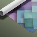 Geometric Diamond Overlap Mural Wallpaper in Multicolor Art Mural Wallpaper - room preview 03