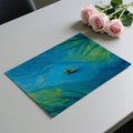 Aerial Leaf Vein and Boat Mural Wallpaper — Abstract Artistic Mural Wallpaper - room preview 03