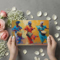 African Drummer Dancers Mural Wallpaper — Impressionist Oil Art Mural Wallpaper - room preview 03