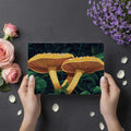 Giant Botanical Mushroom Mural Wallpaper — Whimsical Forest Scene Mural Wallpaper - room preview 03