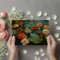 Floating Autumn Leaves and Floral Mural Wallpaper - room preview 03