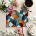 Abstract Mosaic Mural Wallpaper with Vibrant Color Blocks Mural Wallpaper - room preview 03