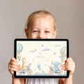 Safari Friends Bicycle Adventure Mural Wallpaper — Whimsical Decor Mural Wallpaper - room preview 03