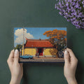 Chinese Street Scene Mural Wallpaper — Oil Painting Art Style Mural Wallpaper - room preview 03