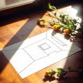 Architectural Perspective Mural Wallpaper — Minimalist Line Art Mural Wallpaper - room preview 03