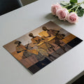 African Rhythm Drummer Mural Wallpaper — Stylized Ethnic Art Mural Wallpaper - room preview 03