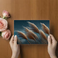 Pampas Grass Landscape Mural Wallpaper — Moody Cinematic Style Mural Wallpaper - room preview 03