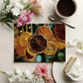 Rustic Dried Citrus Mural Wallpaper — Painterly Warmth Mural Wallpaper - room preview 03