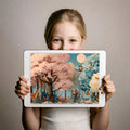 Enchanted Woodland Mural Wallpaper with Moonlit Animals Mural Wallpaper - room preview 03