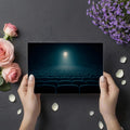 Empty Cinema Seating Mural Wallpaper — Moody Spotlight Perspective Mural Wallpaper - room preview 03