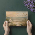 Coastal Dune Sunset Mural Wallpaper — Dreamy Oil Painting Scene Mural Wallpaper - room preview 03