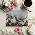 Starry Mountain Peak Mural Wallpaper — Modern Abstract Landscape Mural Wallpaper - room preview 03